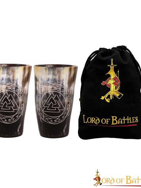 Viking Themed Drinking Horns and Tankards