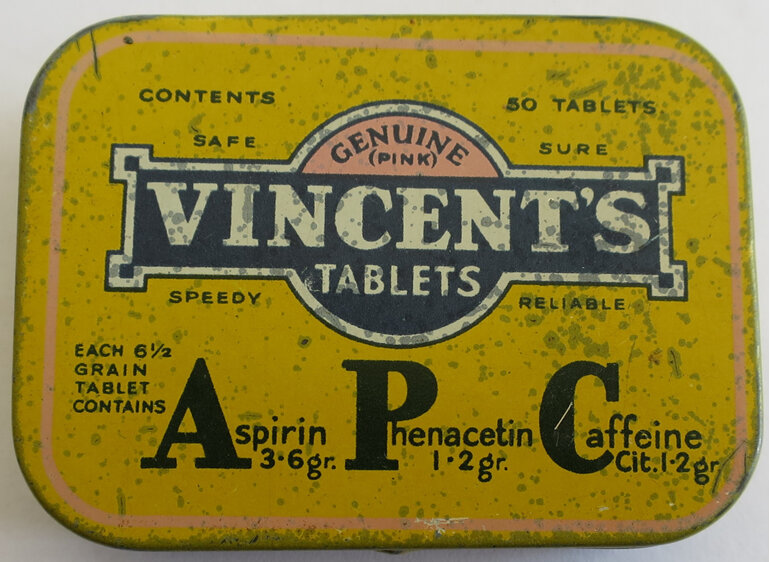 Vincent's tablets tin