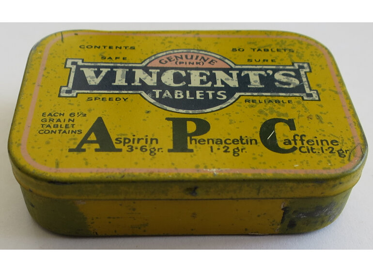 Vincent's tablets tin