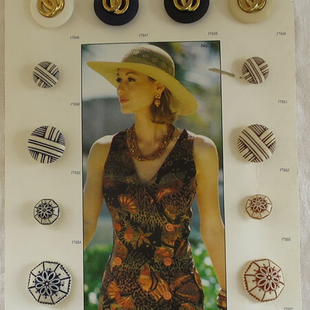 Vintage button samples