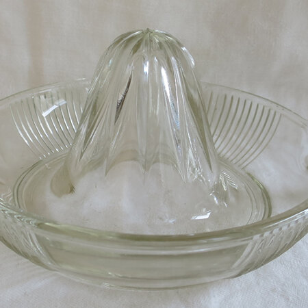 Vintage glass lemon juicer