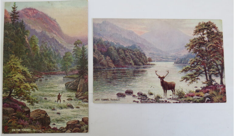 Vintage Postcard Perthshire