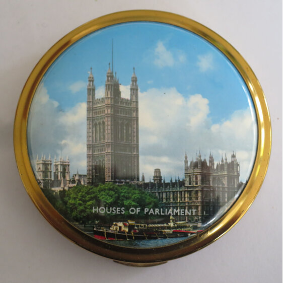 Vintage Powder Compact Houses of Parliament