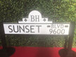 Vintage Sunset Boulevard Sign
