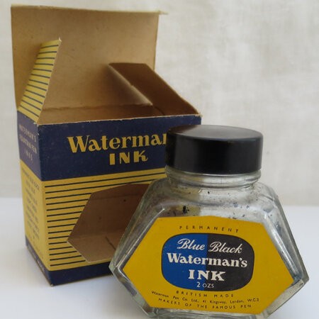 Vintage Waterman's ink bottle