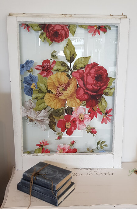 Vintage Window Art - Wallflowers