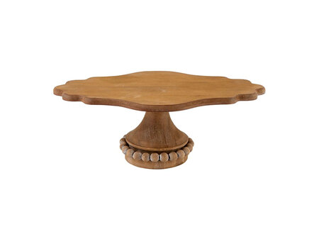 Vintage Wooden Oval Cake Stand