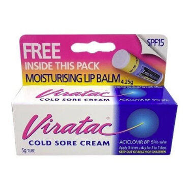 viratac Cold Sore Cream 5gTube