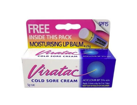 viratac Cold Sore Cream 5gTube