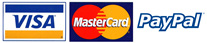 Visa Mastercard PayPal Logo