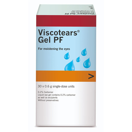 Viscotears Eye Gel PF 0.6G Vials, 30 Pack