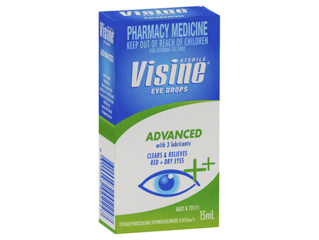 Visine Advanced Eye Drops 15mL