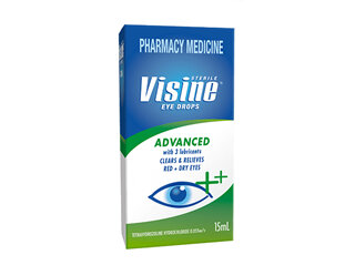 Visine Eye Drops Advanced with 3 lubricants - 15ml