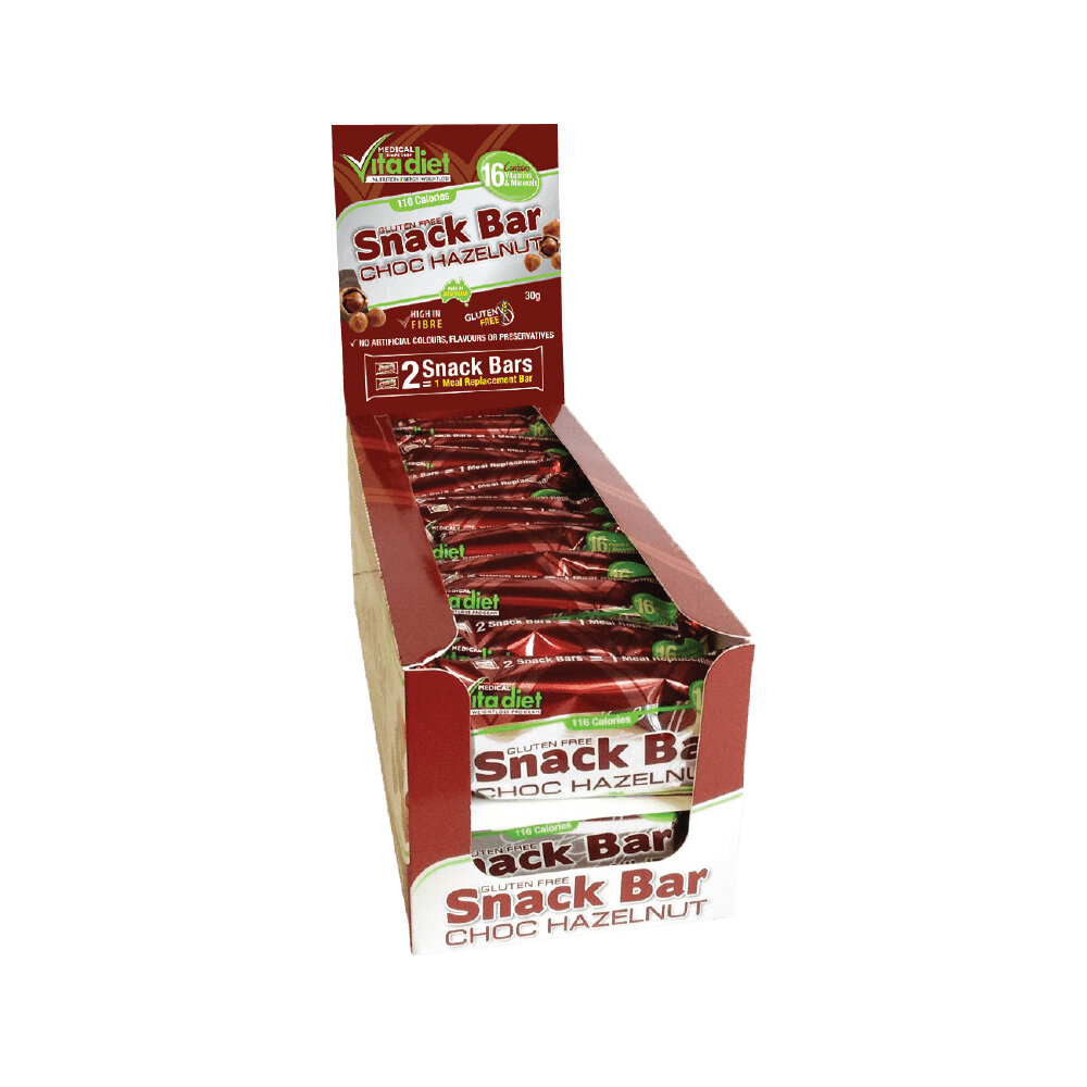 VITA DIET Chocolate Hazelnut Snack Bar 24 Pack