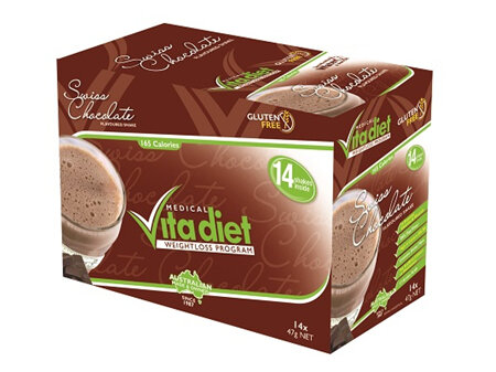 Vita Diet Swiss Chocolate Flavoured Shake  - 14 x 48g