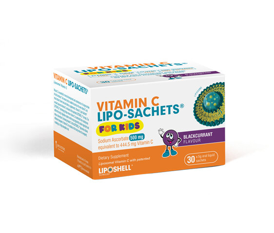 Vitamin C Lipo-Sachets for Kids Blackcurrant 30 Sachets