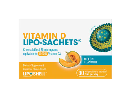 Vitamin D Lipo-Sachets® Melon Flavour 30 Sachets x 5g