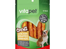 VitaPet Chewz Dog Treats Chicken Wrapped Rawhide Twists 18 Pack
