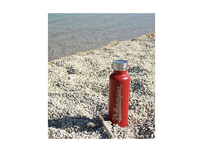 Volkswagen VW Stainless Steel Thermal Drinking Bottle, hot/cold, 735ml - red