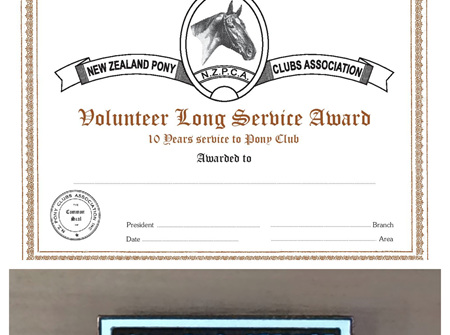 Volunteer Long Service Certificate and Badge - Bronze (10 Yr)
