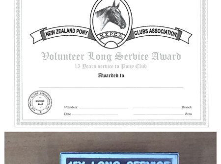 Volunteer Long Service Certificate and Badge - Silver (15 yr)