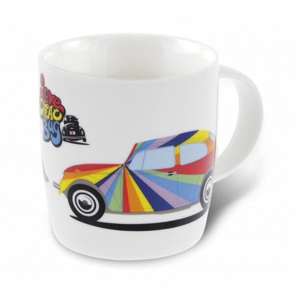 VW Beetle Coffee Mug 370ml - Stripes