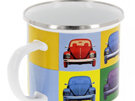 VW Beetle Enamel Mug 500ml - Multicolour 31 car camp travel