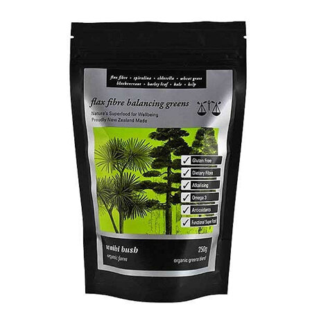 Waihi Bush Flax Fibre Balancing Greens 250g