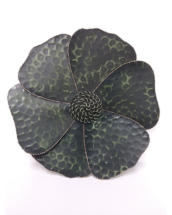#wallhanging#plate#lotus#flower#green#gold