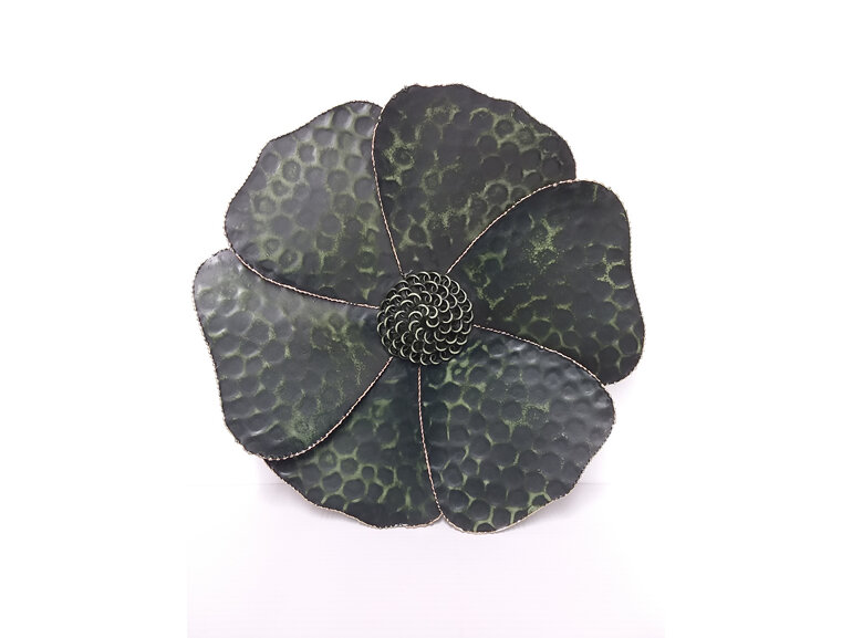 #wallhanging#plate#lotus#flower#green#gold