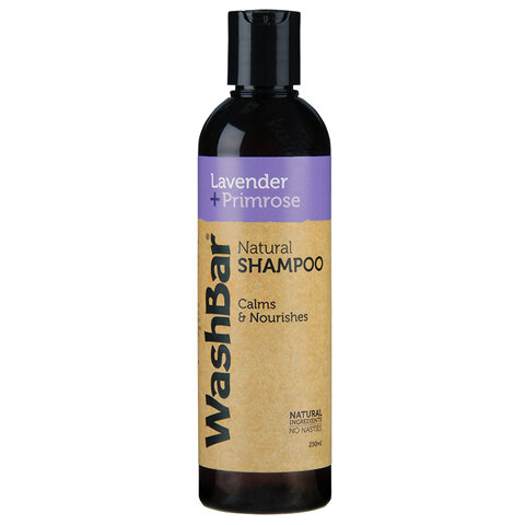 WashBar Natural Shampoo Lavendar + Primrose 250ml