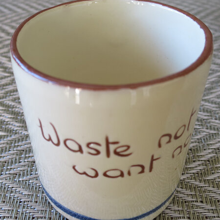 Waste not want not