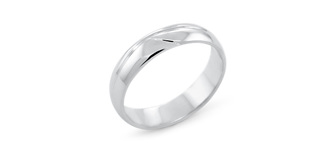 Waved Men's Wedding Ring