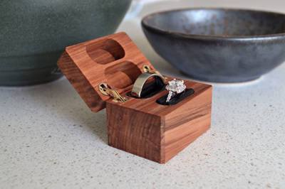 Slim Engagement And Wedding Ring Boxes