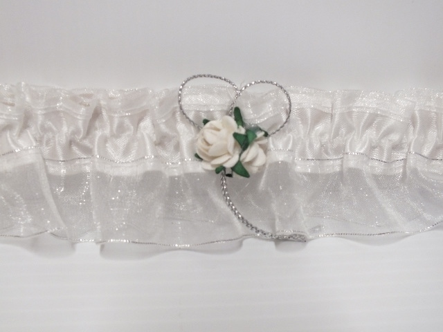 wedding#accessories#bridal#garter#white