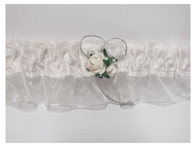 wedding#accessories#bridal#garter#white