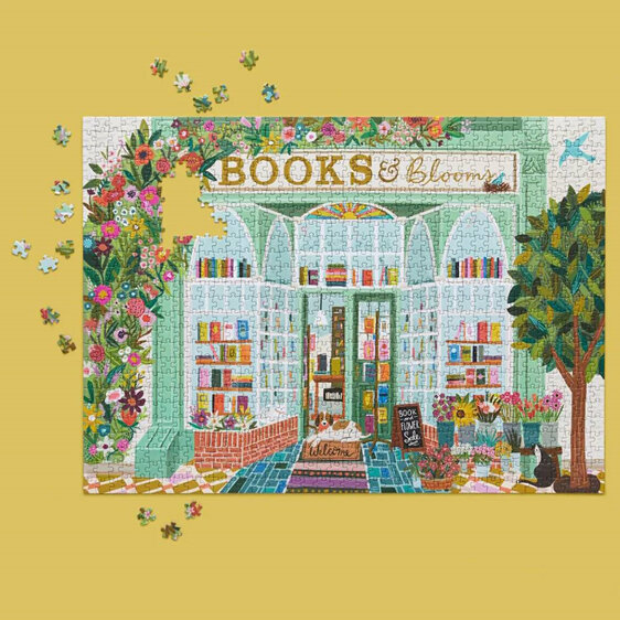Werkshoppe 1000 Piece Jigsaw Puzzle Books & Blooms