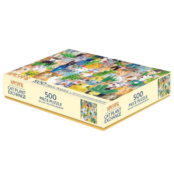 Werkshoppe 500 Piece Jigsaw Puzzle Cat Plant Exchange