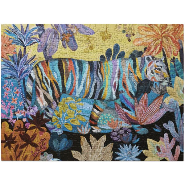 Werkshoppe 500 Piece Jigsaw Puzzle Striped Tiger