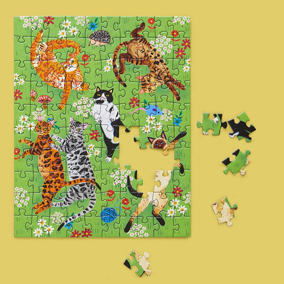 Werkshoppe Snax Size 100 Piece Jigsaw Puzzle Cat Nap