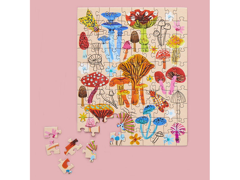 Werkshoppe Snax Size 100 Piece Jigsaw Puzzle Mushroom Patch
