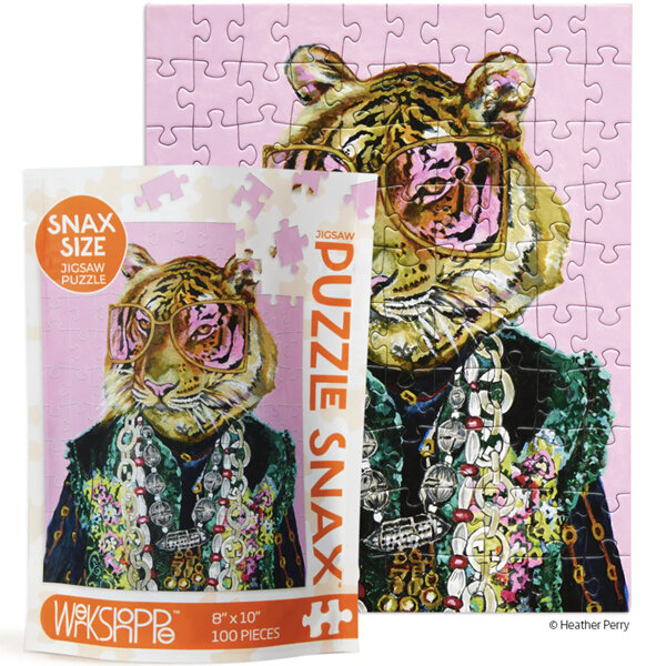 Werkshoppe Snax Size 100 Piece Jigsaw Puzzle Rose Coloured Glasses