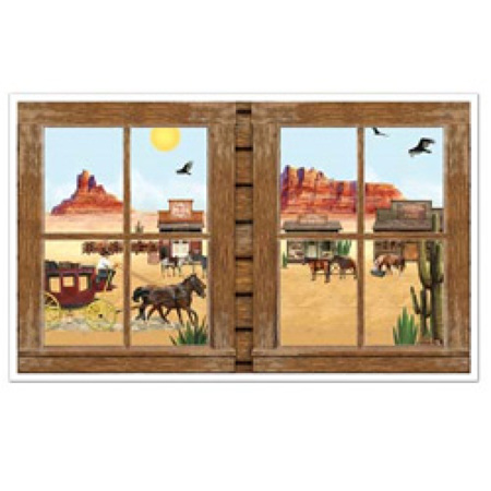 Western Window cutout props