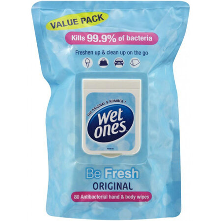 Wet Ones Be Fresh 80 Wipes
