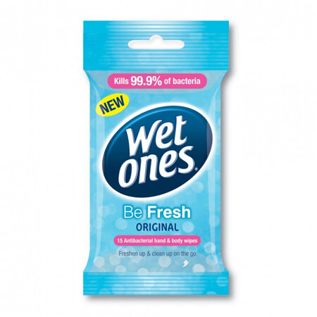 Wet Ones Be Fresh Travel Pack 15 Wipes