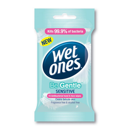 Wet Ones Be Gentle Travel Pack 15 Wipes