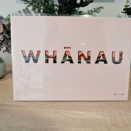 Whānau Framed A4 Print