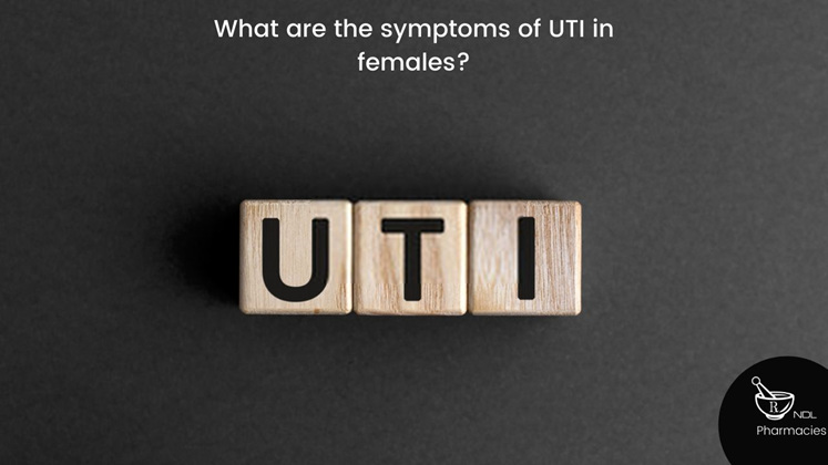 What are the symptoms of UTI in females?