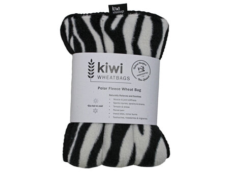 Wheat Bag Zebra Polar Fleece