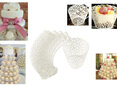 White Laser Cut Cupcake Wrappers, pack of 12
